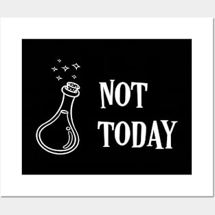 Potion Not Today Funny Tabletop RPG Posters and Art